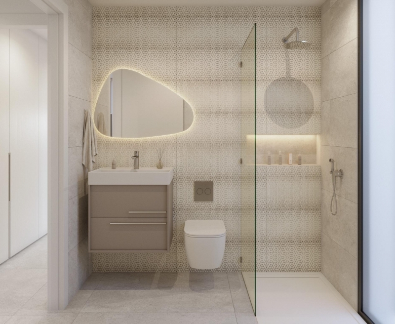 Villa de 3 dormitorios en un sola planta con solarium y piscina privada en Hacienda del Álamo Golf Resort(Murcia)