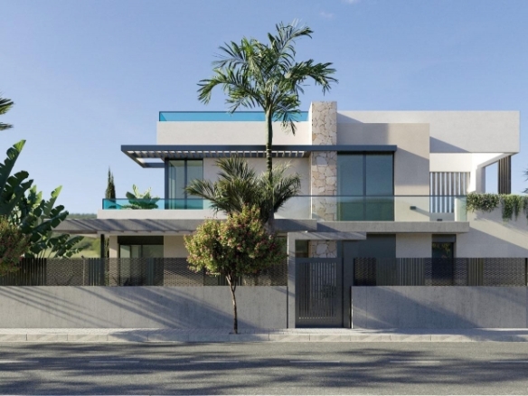 Villa de 3 dormitorios con sótano y piscina privada a la venta en Los Alcázares – Murcia