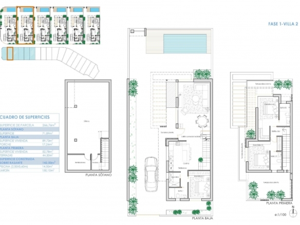 Villa de 3 dormitorios con sótano y piscina privada a la venta en Los Alcázares – Murcia