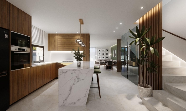Villa de 3 dormitorios con sótano y piscina privada a la venta en Los Alcázares – Murcia