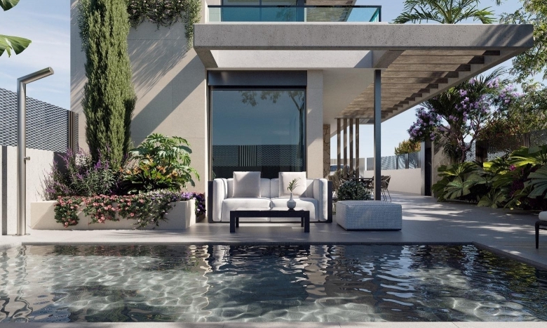 Villa de 3 dormitorios con sótano y piscina privada a la venta en Los Alcázares – Murcia