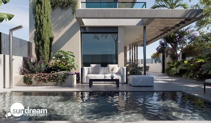 g_43114-3-9 Villa de 3 dormitorios con sótano y piscina privada a la venta en Los Alcázares – Murcia