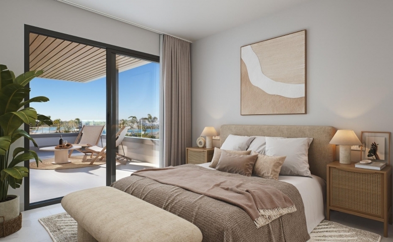 Ático de 3 dormitorios con solarium privado y jacuzzi en el Santa Rosalia Lake – Murcia