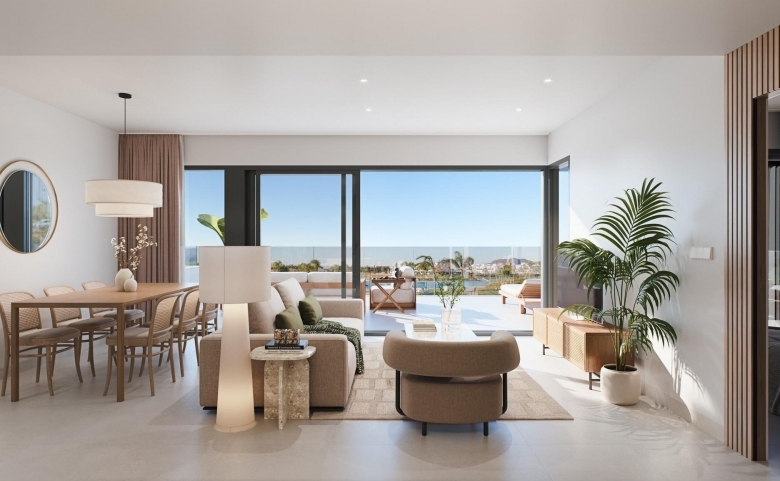 Ático de 3 dormitorios con solarium privado y jacuzzi en el Santa Rosalia Lake – Murcia