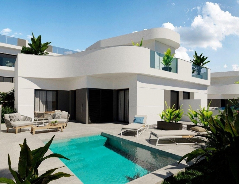 MAGNIFICA VILLA PAREADA DE 3 DORM. DE NUEVA CONSTRUCCIÓN CON SÓTANO EN LOS BALCONES(TORREVIEJA)