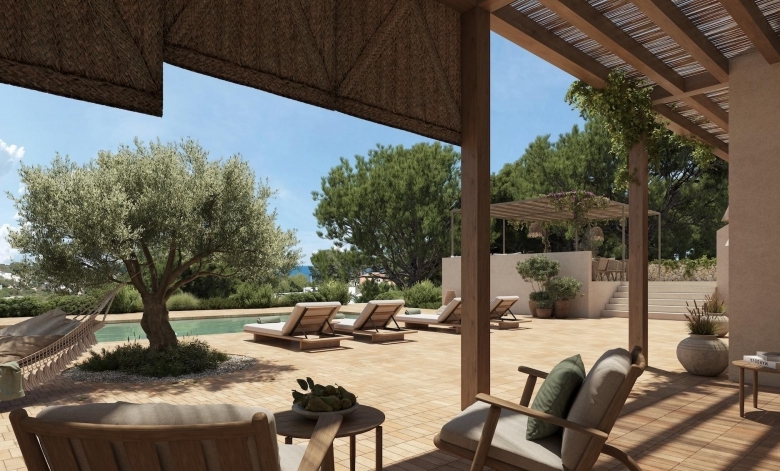 Villa mediterránea de lujo con 4 dormitorios y piscina privada a la venta en Benissa(Alicante)