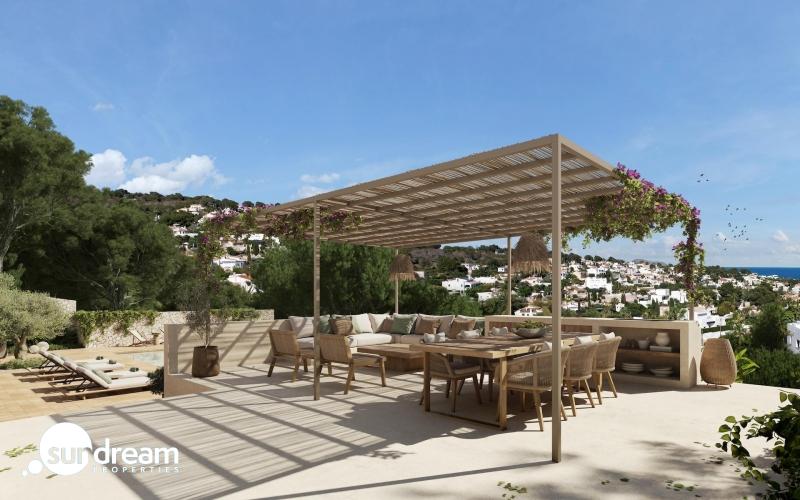 g_43254-20-4 Villa mediterránea de lujo con 4 dormitorios y piscina privada a la venta en Benissa(Alicante)