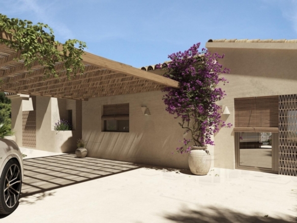 Villa mediterránea de lujo con 4 dormitorios y piscina privada a la venta en Benissa(Alicante)