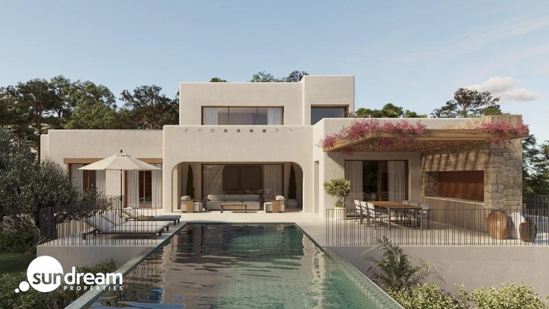 g_43256-4-2 Villa de lujo de estilo ibicenco con 3 dormitorios a solo 1 km de la playa en La Fustera(Benissa)