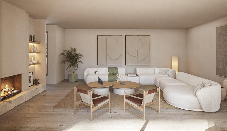 Villa de lujo de estilo ibicenco con 3 dormitorios a solo 1 km de la playa en La Fustera(Benissa)
