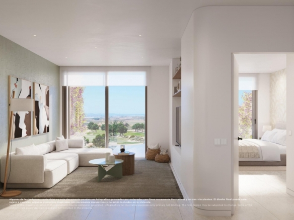 Ático de 3 dormitorios en primera linea de golf a la venta en El Valle Golf Resort, Murcia