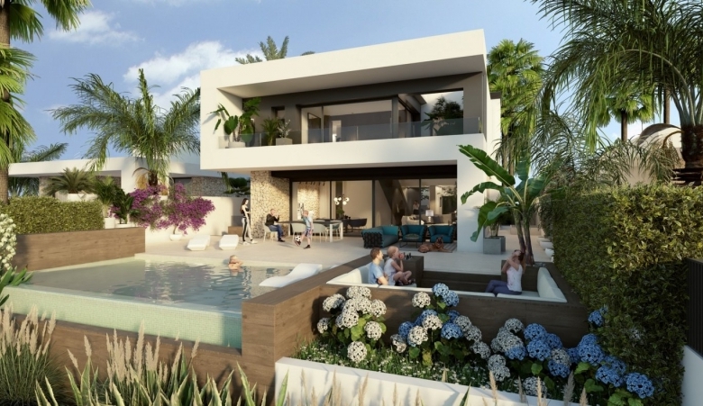 Exclusiva villa de nueva construcción con 3 dormitorios en primera línea de campo de golf en La Finca Golf Resort(Algorfa)