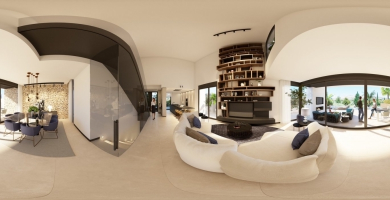 Exclusiva villa de nueva construcción con 3 dormitorios en primera línea de campo de golf en La Finca Golf Resort(Algorfa)