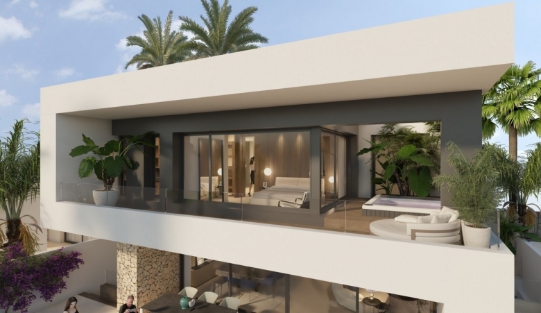 Exclusiva villa de nueva construcción con 3 dormitorios en primera línea de campo de golf en La Finca Golf Resort(Algorfa)