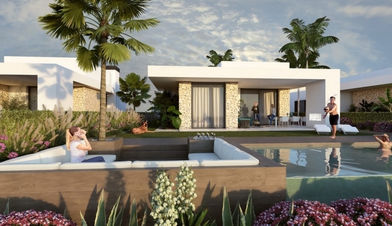 Maginifica villa de nueva construcción con 3 dormitorios en primera línea de campo de golf en La Finca Golf Resort