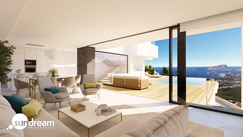 Villa de lujo con 3 dormitorios y piscina infinita con espectaculares panorámicas al mar en Benitachell(Alicante)