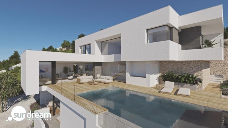Villa de lujo con 3 dormitorios y piscina infinita con espectaculares panorámicas al mar en Benitachell(Alicante)