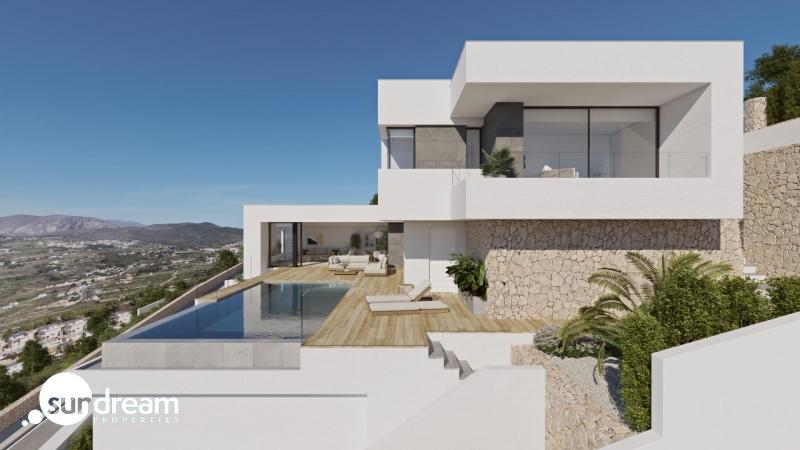 Villa de lujo con 3 dormitorios y piscina infinita con espectaculares panorámicas al mar en Benitachell(Alicante)
