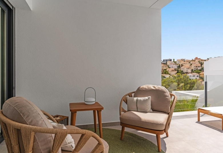 Ático de 2 dormitorios con estupendas vistas panorámicas al mar mediterráneo en Benitatxell