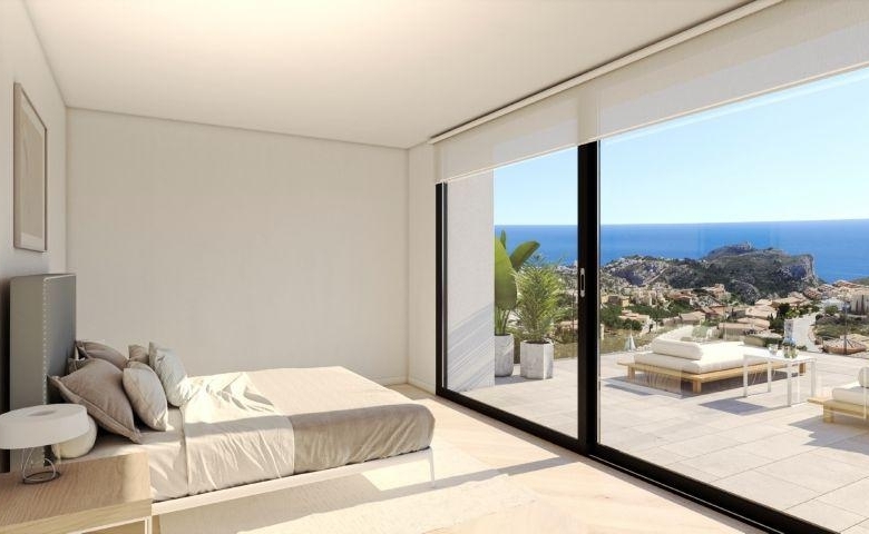 Villa de lujo de 4 dormitorios con piscina infinity y vistas al mar a la venta en Benitachell