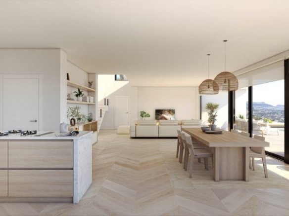 Villa de lujo de 4 dormitorios con piscina infinity y vistas al mar a la venta en Benitachell