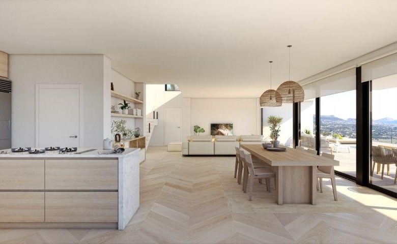 Villa de lujo de 4 dormitorios con piscina infinity y vistas al mar a la venta en Benitachell
