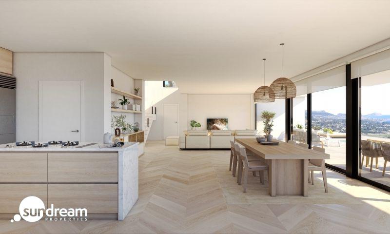Villa de lujo de 4 dormitorios con piscina infinity y vistas al mar a la venta en Benitachell