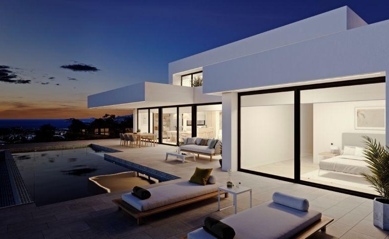 Villa de lujo de 4 dormitorios con piscina infinity y vistas al mar a la venta en Benitachell