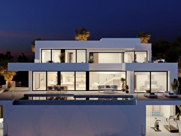 Villa de lujo de 4 dormitorios con piscina infinity y vistas al mar a la venta en Benitachell