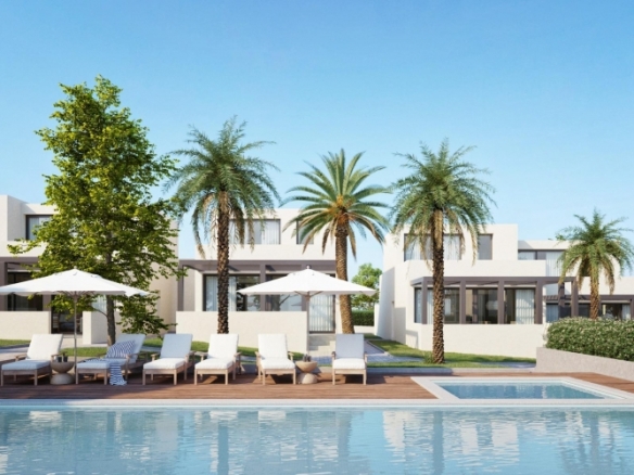 Villa pareada de 3 dormitorios de nueva construcción con licencia turística en el exclusivo complejo La Manga Club(Murcia)