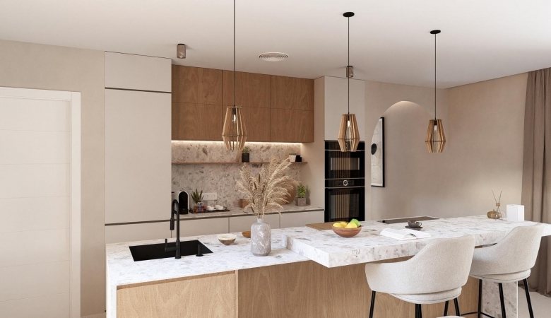 Villa de 3 dormitorios de nueva construcción con piscina privada en resort de golf en Murcia