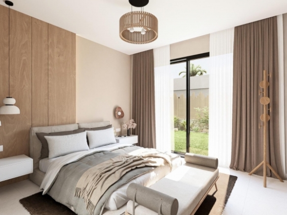 Villa de 3 dormitorios de nueva construcción con piscina privada en resort de golf en Murcia