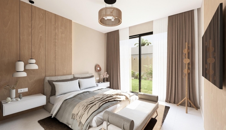 Villa de 3 dormitorios de nueva construcción con piscina privada en resort de golf en Murcia