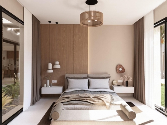 Villa de 3 dormitorios de nueva construcción con piscina privada en resort de golf en Murcia