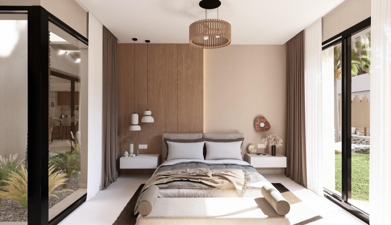 Villa de 3 dormitorios de nueva construcción con piscina privada en resort de golf en Murcia