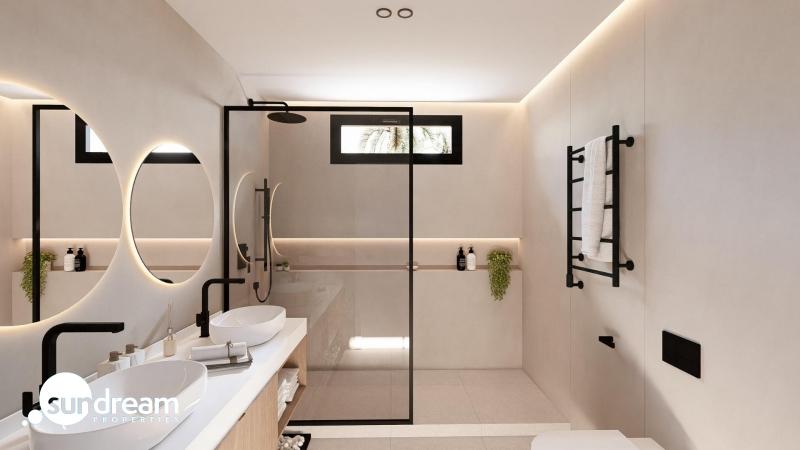 g_43451-7-9 Villa de 3 dormitorios de nueva construcción con piscina privada en resort de golf en Murcia