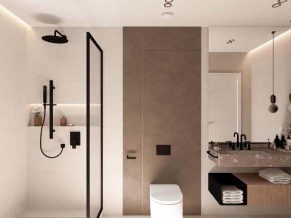 Villa en una planta con 2 dormitorios y piscina privada en golf resort (Murcia)
