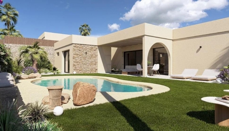 Villa de 3 dormitorios en una planta con piscina privada en resort de golf(Murcia)