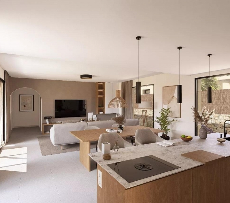 Villa de 3 dormitorios en una planta con piscina privada en resort de golf(Murcia)