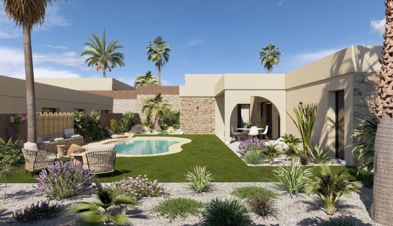 Villa de 3 dormitorios en una planta con piscina privada en resort de golf(Murcia)