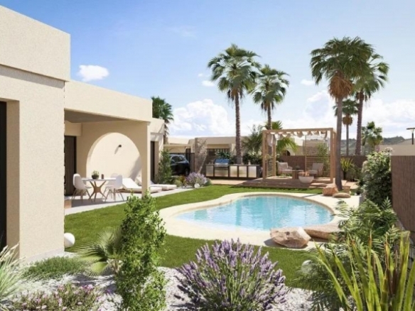 Villa de 3 dormitorios en una planta con piscina privada en resort de golf(Murcia)