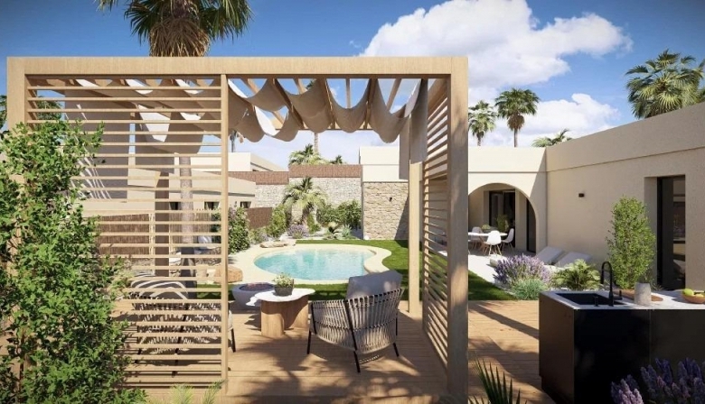 Villa de 3 dormitorios en una planta con piscina privada en resort de golf(Murcia)
