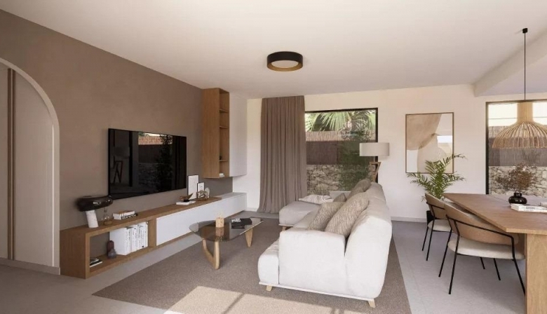 Villa de 3 dormitorios en una planta con piscina privada en resort de golf(Murcia)