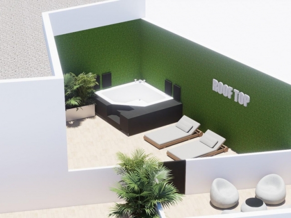 Ático de 1 dormitorio de nueva construcción a 800m de la playa a la venta en Torrevieja