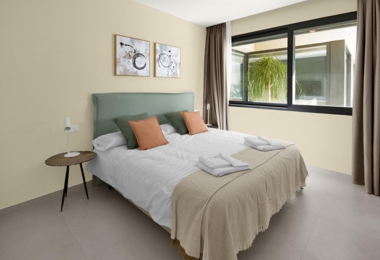 Villa en una sola planta con 3 dormitorios y piscina privada a la venta en resort de golf(Murcia)