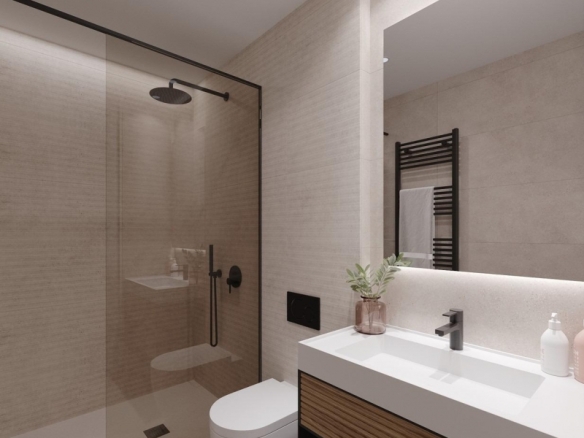 Ático de 3 dormitorios de nueva construcción a la venta en Santa Rosalia Lake and Life Resort(Murcia)
