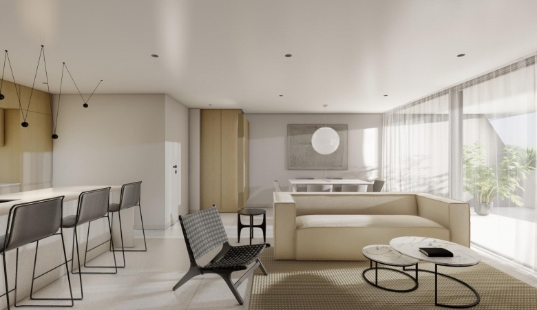 Apartamento de 2 dormitorios de nueva construcción a la venta en El Raso(Guradamar del Segura)