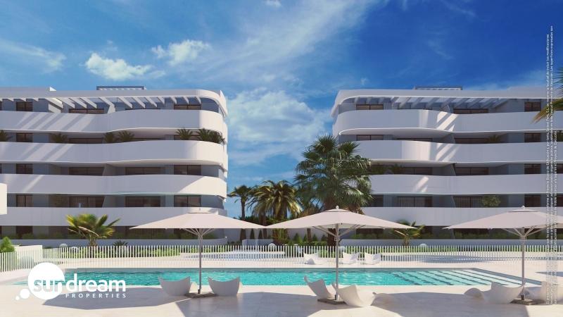 Ático de 2 dormitorios de nueva construcción con gran solarium a la venta en El Raso(Guardamar del Segura)