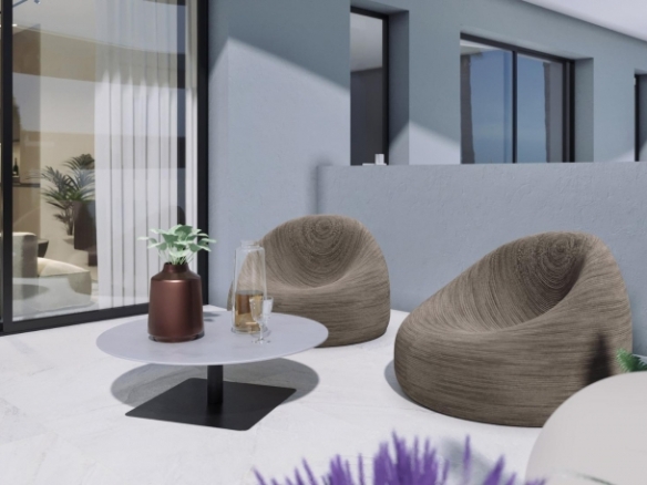 Adosado de nueva construcción con 3 dormitorios y amplio solarium en El Raso (Guardamar del Segura)