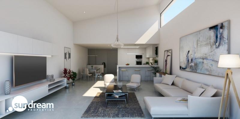Exclusiva villa de 4 dormitorios en una sola planta con piscina privada en golf resort en Murcia